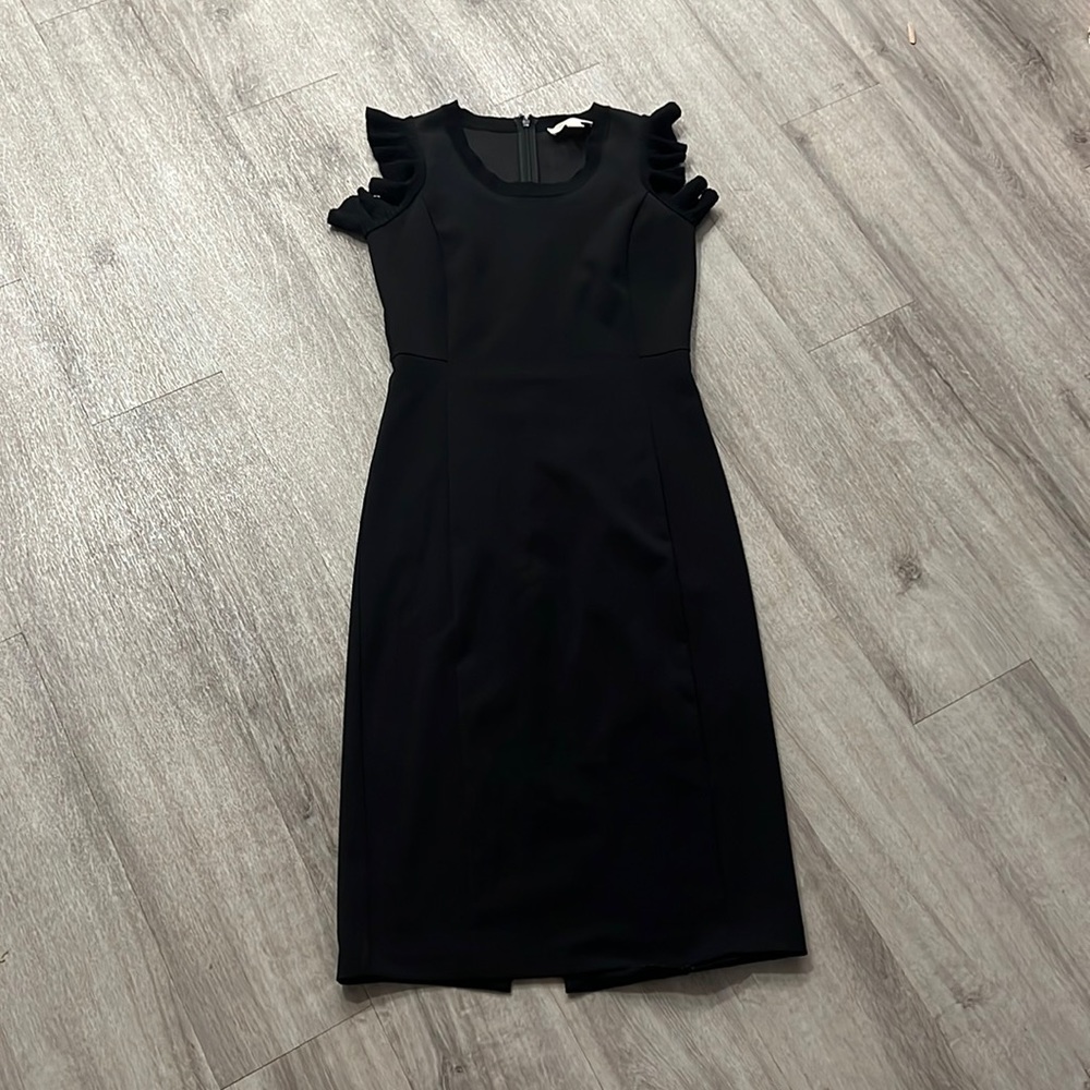 Michael Kors MIDI Long Black Tank Dress Sz s